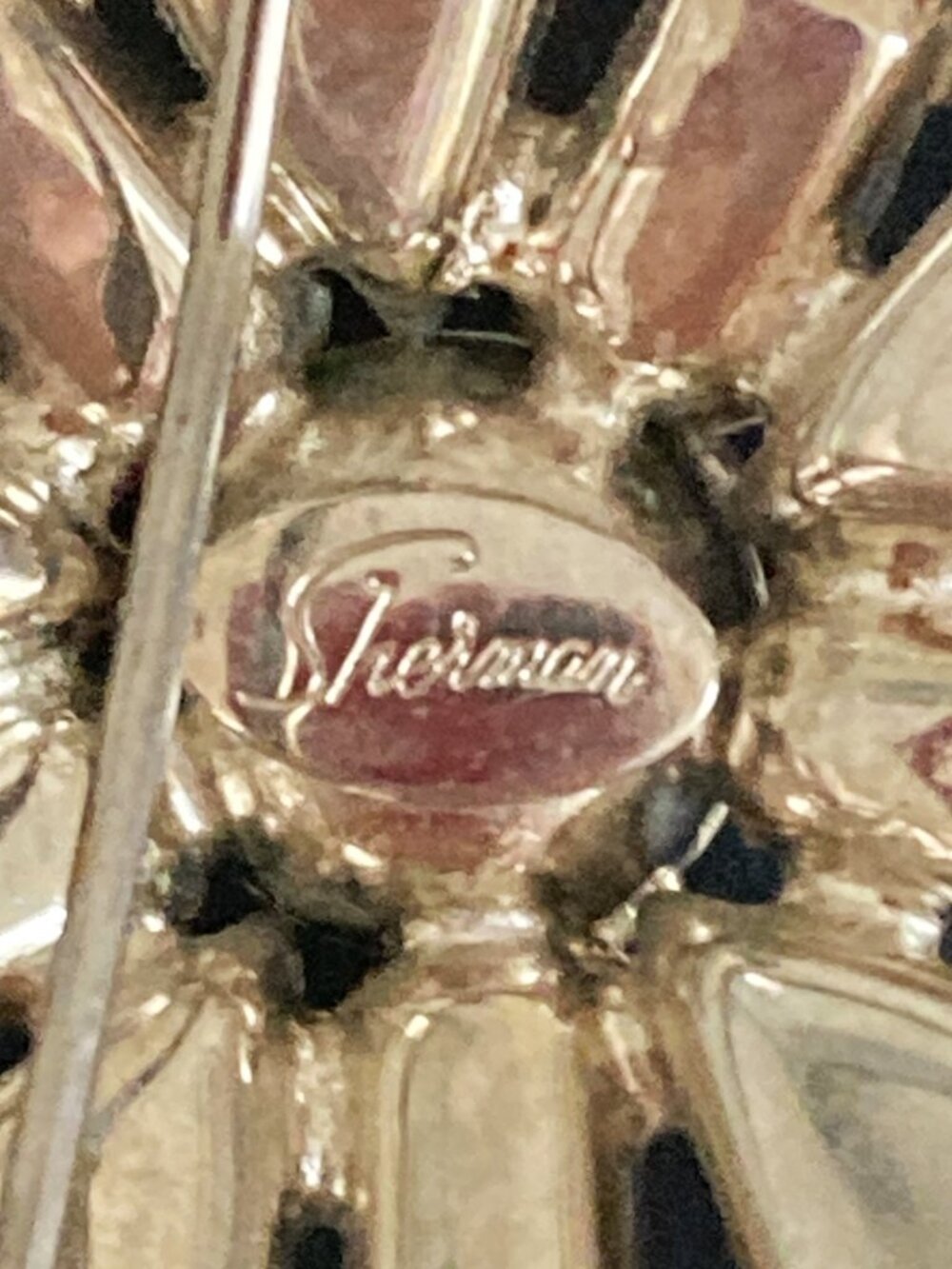 Brilliant Sherman flower or star brooch - Picture 5 of 5